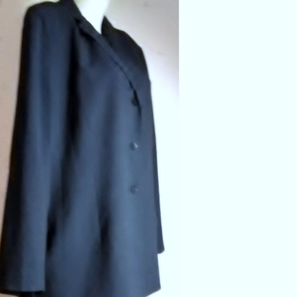 August Max Woman New Black Pinstripe Blazer - Picture 5 of 5